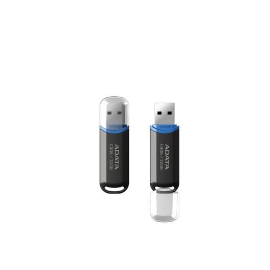 Clé USB Adata C906 32GB USB 2.0 compacte noire avec capuchon