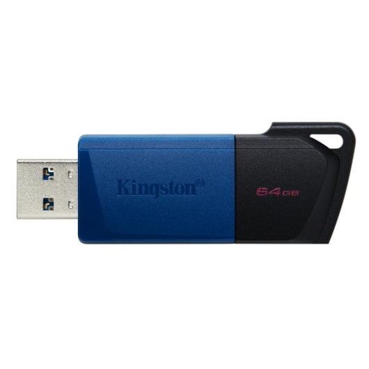 Pen USB Kingston DataTraveler Exodia M 64GB USB 3.2 Gen 1 Preto Azul Pack 2