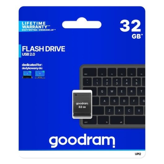 Pen USB Goodram UPI2 32GB USB 2.0 Preto Tampa Compacto