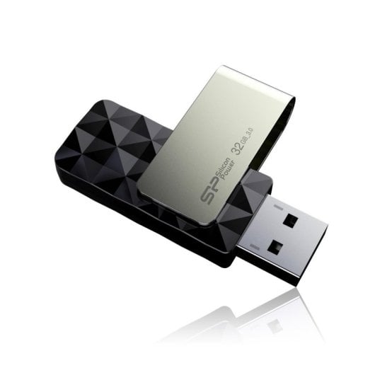 Pen USB Silicon Power Blaze B30 32GB USB 3.2 Gen1 Capless Preto