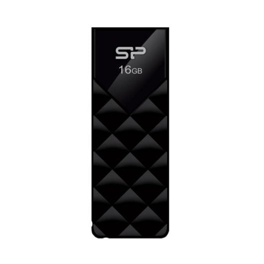 Pen USB Silicon Power Ultima U03 16 GB USB 2.0 preto deslizar