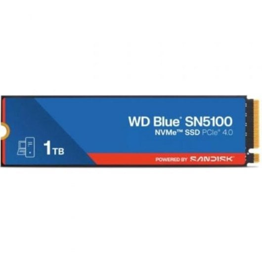 Disco Duro Western Digital WD Blue SN5100 1TB M.2 NVMe 7100MB/s Encriptación HW