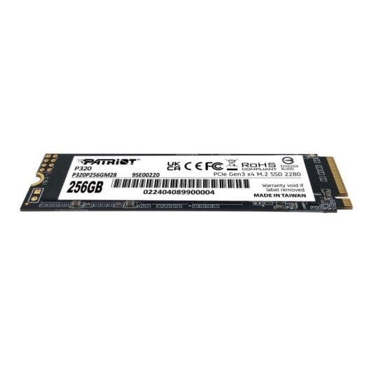 Disco Duro Patriot P320 256GB M.2 PCIe 2200MB/s NVMe 1.3
