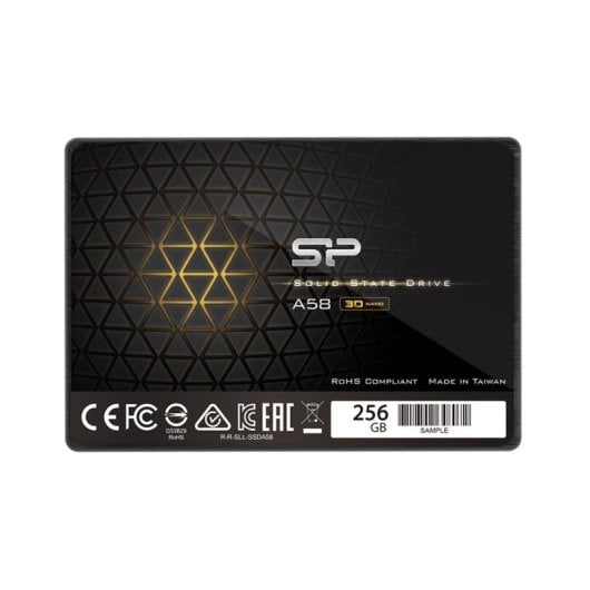 Disco Duro Silicon Power Ace A58 256GB SSD SATA III 560MB/s TRIM ECC