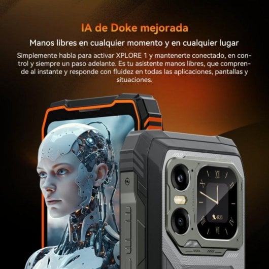 Blackview XPLORE 1 16GB 512GB 6.78" 5G Dual Pantalla Batería 20000mAh Naranja