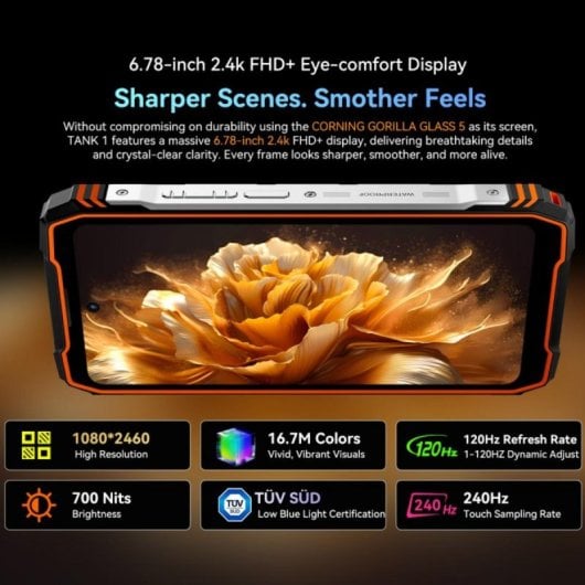 Blackview TANK 1 16GB RAM 512GB 5G 20000mAh 6.78" NFC Android 15