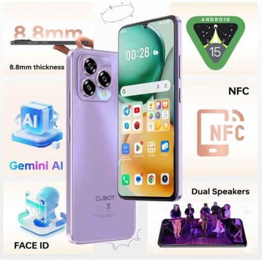 Cubot A40 4GB RAM 256GB Dual SIM 6.88" Android 15