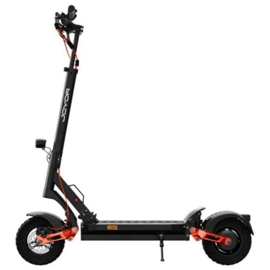 Patinete eléctrico JOYOR T6E 1600W 70 km de autonomía 48V doble motor frenos disco todoterreno Negro