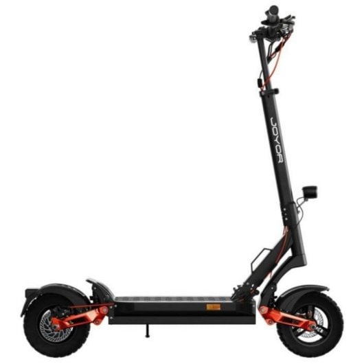 Patinete eléctrico JOYOR T6E 1600W 70 km de autonomía 48V doble motor frenos disco todoterreno Negro