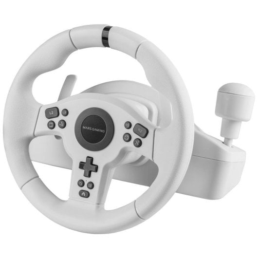 Volant Mars Gaming Mwh-rsxone Simracing Drivesense PC|PS3|PS4|Xbox One Series X-s|Switch Blanc