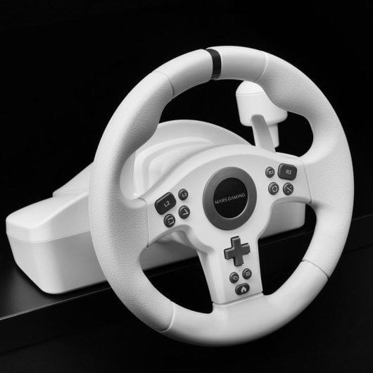 Volant Mars Gaming Mwh-rsxone Simracing Drivesense PC|PS3|PS4|Xbox One Series X-s|Switch Blanc