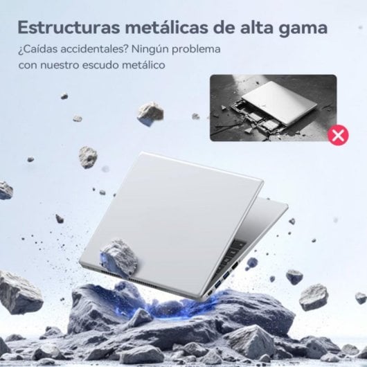 Portátil Vanwin NCS2154 15.6" Intel Pentium Gold 6500Y 32GB 512GB SSD Gris Cámara Privacidad