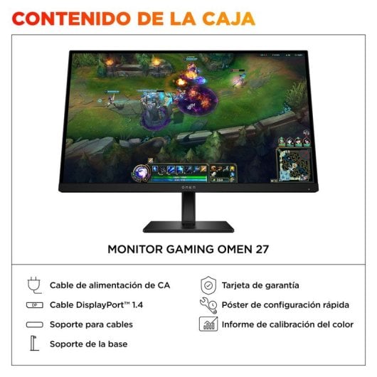 HP OMEN 27 G2 Monitor 27" FullHD 180Hz IPS HDR 1ms Preto