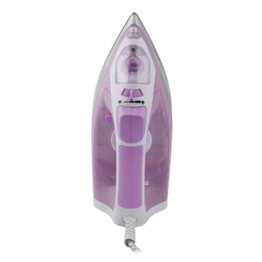 Ferro a vapor Esperanza EHI004 base cerâmica 2400 W cabo 1,5 m púrpura branco