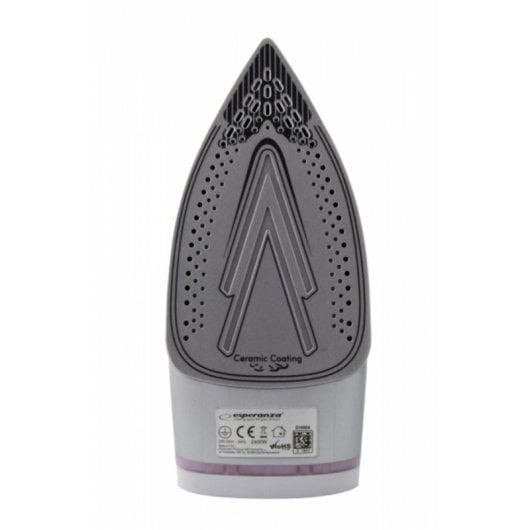 Ferro a vapor Esperanza EHI004 base cerâmica 2400 W cabo 1,5 m púrpura branco