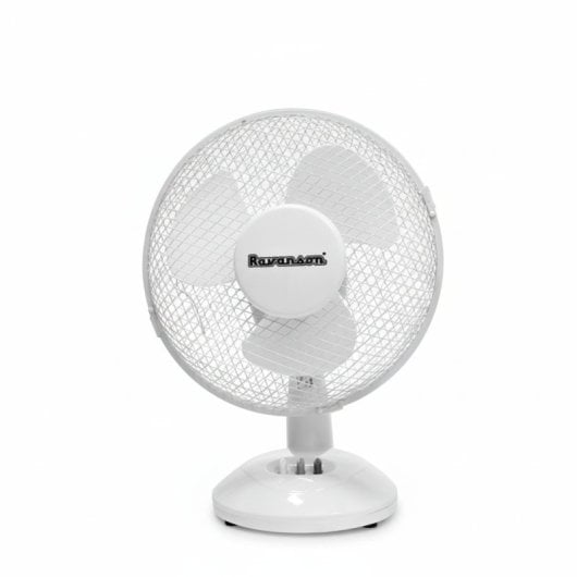 Ventilateur Ravanson WT-1023 Table Blanc 27 cm 2 vitesses Protection Surchauffe