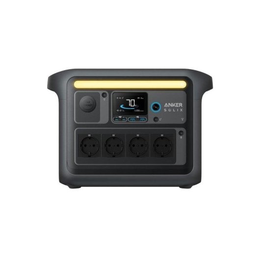 Estação de energia Anker SOLIX C1000X 1056Wh 4 portas AC 4 portas USB Bateria LiFePO4 Carregador solar Wi-Fi LCD