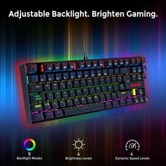 Tastiera meccanica Redragon K552 Layout ES retroilluminazione arcobaleno
