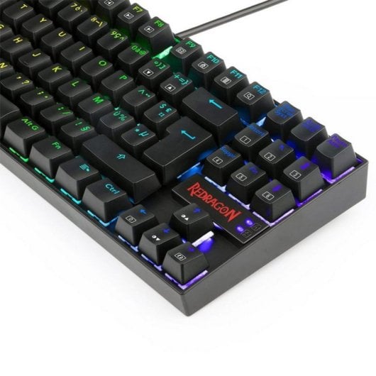 Teclado mecánico Redragon K552P-KR-FR AZERTY FR RGB TKL 88 teclas