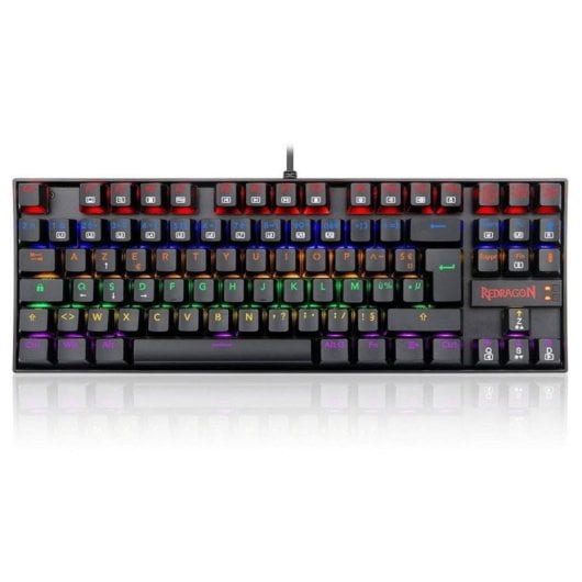 Teclado mecánico Redragon K552 TKL AZERTY FR retroiluminado arcoíris