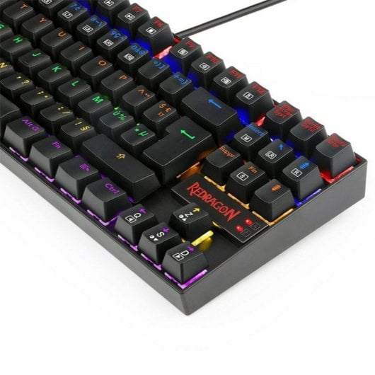 Teclado mecánico Redragon K552 TKL AZERTY FR retroiluminado arcoíris