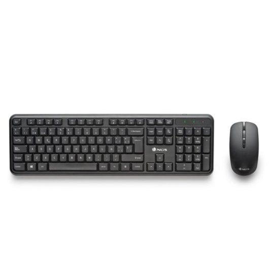 NGS Serenity Kit Conjunto de Teclado Membrana e Rato Sem Fios Ambidestro Silencioso (ES)
