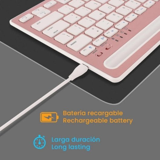 Tastiera pieghevole Dam Electronics 608 Bluetooth Layout IT supporto integrato