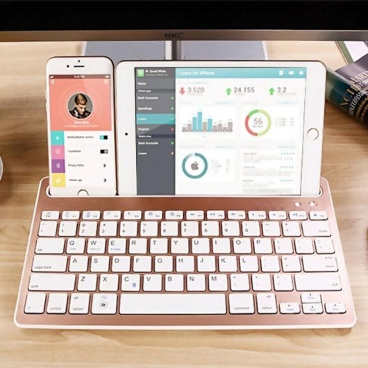 Tastiera pieghevole Dam Electronics 608 Bluetooth Layout IT supporto integrato