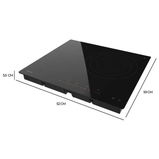 Cecotec Bolero Squad V 3001 Max Glaskeramik-Kochfeld 3 Zonen 2700 W Touch