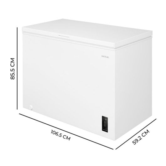 Congelatore Cecotec Bolero CoolMarket Chest 293P 293L Dual UltraContact LED