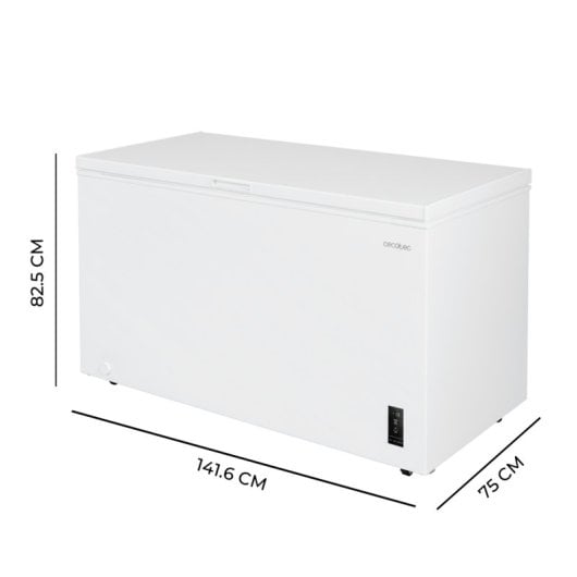 Congelador Cecotec Bolero CoolMarket Chest 418P Dual LED Fast Freezing Ruedas