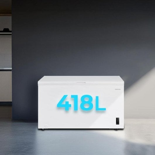 Congelador Cecotec Bolero CoolMarket Chest 418P Dual LED Fast Freezing Ruedas