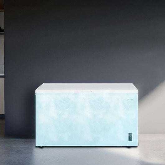 Congelador Cecotec Bolero CoolMarket Chest 418P Dual LED Fast Freezing Ruedas
