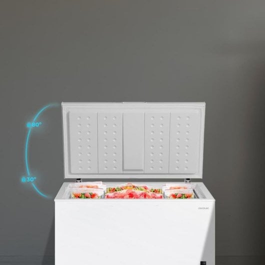 Congelador Cecotec Bolero CoolMarket Chest 418P Dual LED Fast Freezing Ruedas