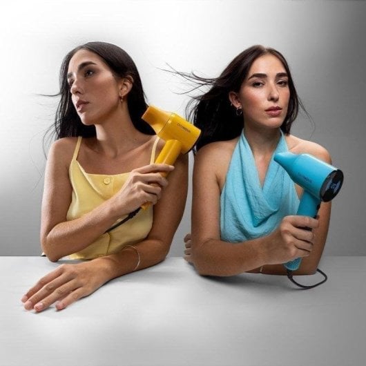 Sèche-cheveux Ionique Professionnel Cecotec DryNova Blue Wave 1600W 4 Températures 2 Vitesses avec Diffuseur et Concentrateur Bleu