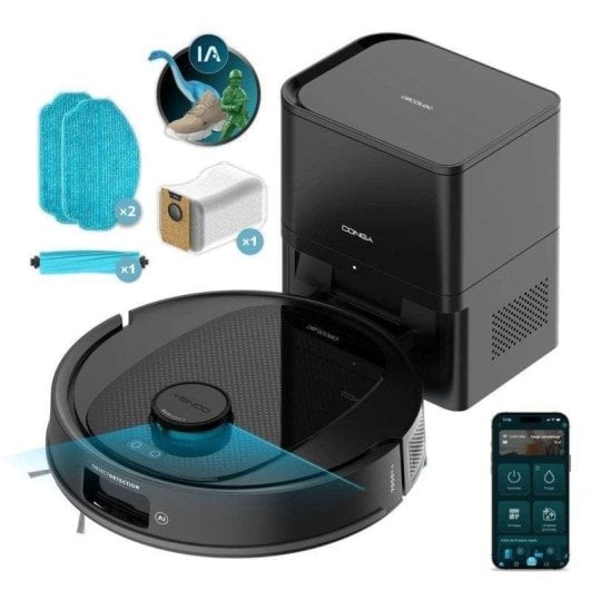 Aspirateurs Robots et Laveur Cecotec Conga Y80 X-Treme Vidage Automatique Navigation Laser 13.000 Pa IA Assistant Vocal