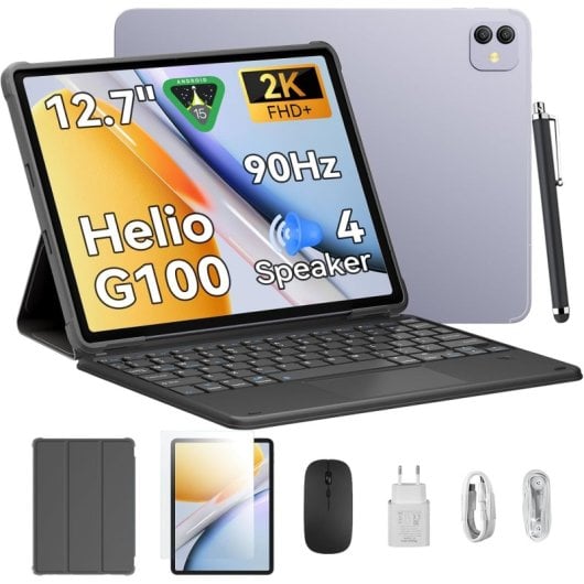 Tablet Blackview Link 8 12.7" 256GB WiFi 8400mAh Android 15 con tastiera Grigio