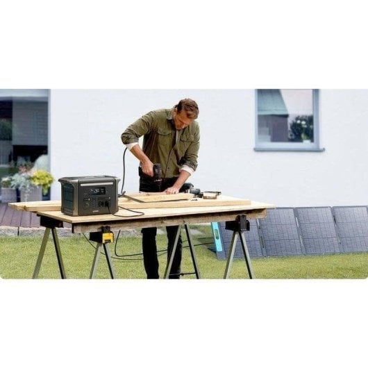 Station d’énergie Anker Solix F1500 1536Wh 2 ports AC 4 USB-A 2 USB-C Batterie LiFePO4 Écran LED Compatibilité solaire