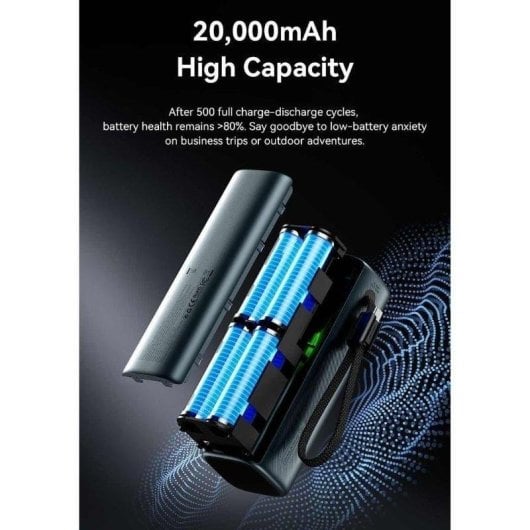 Vention Powerbank para portátiles 20000mAh 165W Gris con pantalla TFT