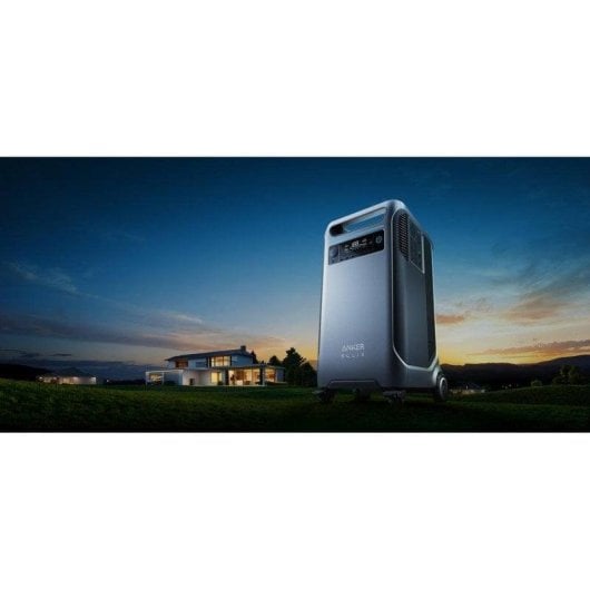 Station d’énergie Anker Solix F3800 3840 Wh 3 ports AC 5 USB Batterie Li-ion Écran LED Chargeur solaire compatible