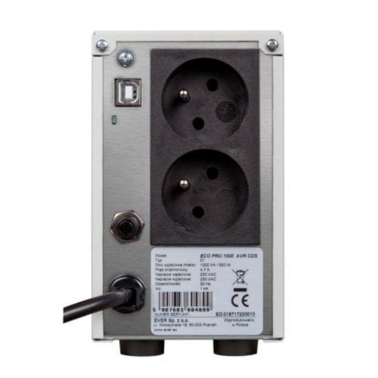 Sai Ever 1000VA Batería VRLA Autonomía Extendida AVR y Alarma Sobrecarga