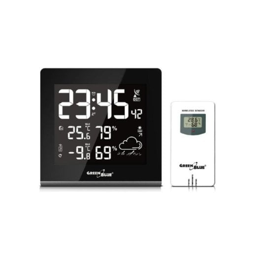 Stazione Meteo Greenblue 51193 LCD Nero-Bianco Sensore Esterno