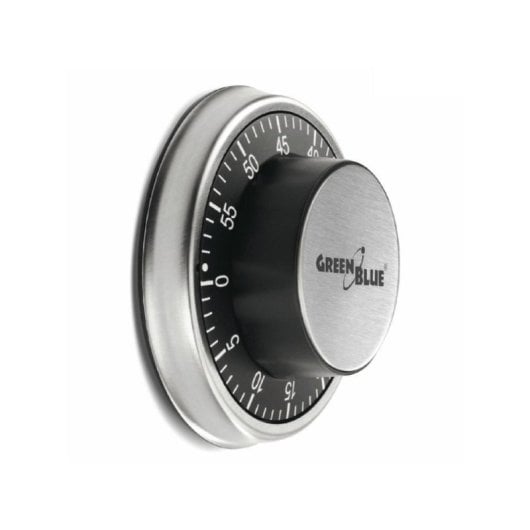 Timer da cucina Greenblue 51348 meccanico magnetico 60 min argento 9,5 cm