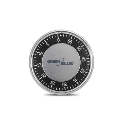 Timer da cucina Greenblue 51348 meccanico magnetico 60 min argento 9,5 cm