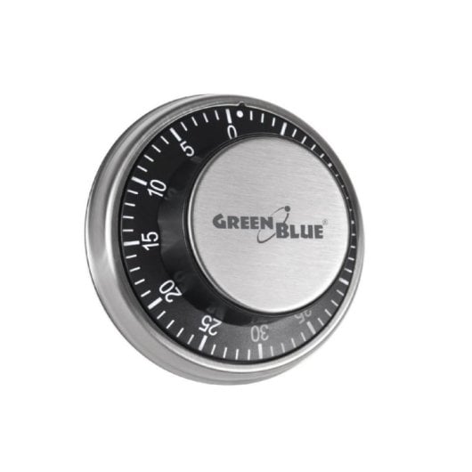 Timer da cucina Greenblue 51348 meccanico magnetico 60 min argento 9,5 cm