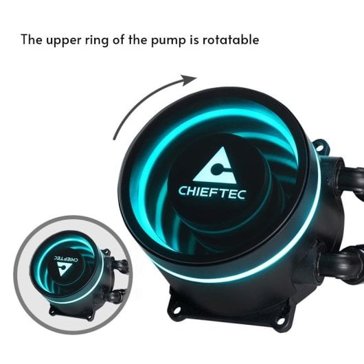 Refrigeração Líquida Chieftec ICEBERG 360 RGB 360mm 3 Ventiladores Iluminação RGB