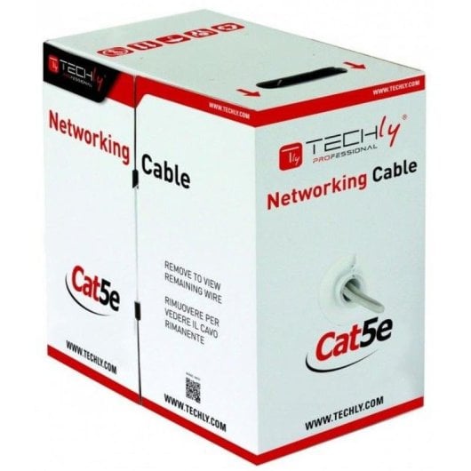 Techly ITP8-RIS-0305LO Cabo de Rede Cat5e F/UTP (FTP) 305 m Preto