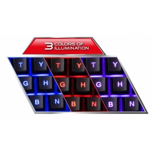 Teclado gaming de membrana Esperanza EGK3000 Layout UK retroiluminado con ratón incluido
