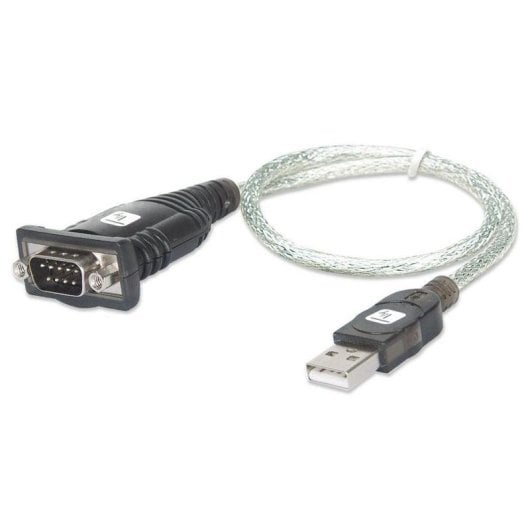 Techly IDATA USB-SER-2T Cabo Conversor USB para RS232 DB-9 0,45 m