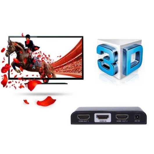 Techly IDATA HDMI2-4K2 Splitter HDMI 2x HDMI Preto